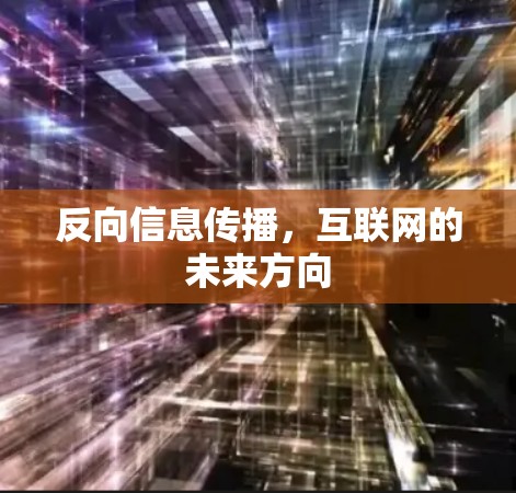 反向信息传播，互联网的未来方向
