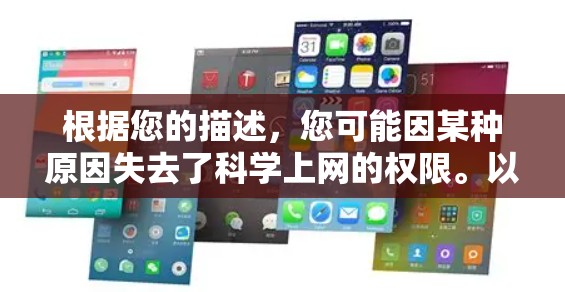 根据您的描述，您可能因某种原因失去了科学上网的权限。以下是一些可能的原因以及如何解决这些问题