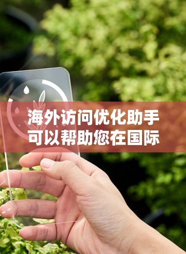 海外访问优化助手可以帮助您在国际环境中更好地管理和优化您的访问。以下是一些可能的解决方案和策略