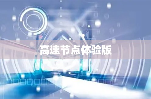 高速节点体验版