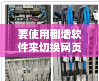 要使用翻墙软件来切换网页线路,您可以按照以下步骤操作 要使用翻墙软件来切换网页线路,您可以按照以下步骤操作