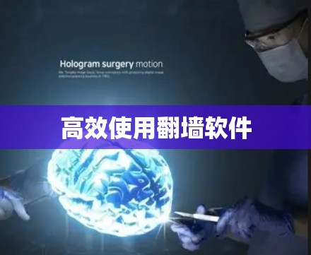 高效使用翻墙软件 高效使用翻墙软件