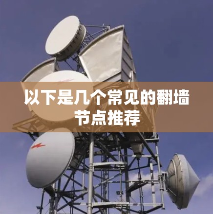 以下是几个常见的翻墙节点推荐