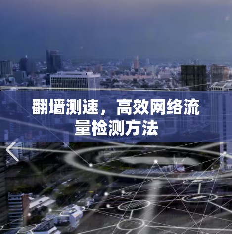翻墙测速,高效网络流量检测方法 翻墙测速,高效网络流量检测方法