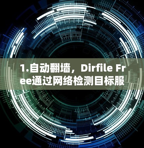 1.自动翻墙,Dirfile Free通过网络检测目标服务器,自动完成翻墙操作,无需手动输入 1.自动翻墙,Dirfile Free通过网络检测目标服务器,自动完成翻墙操作,无需手动输入