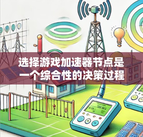 选择游戏加速器节点是一个综合性的决策过程,需考虑多个因素以找到最适合自己的解决方案。以下是详细的步骤指南 选择游戏加速器节点是一个综合性的决策过程,需考虑多个因素以找到最适合自己的解决方案。以下是详细的步骤指南