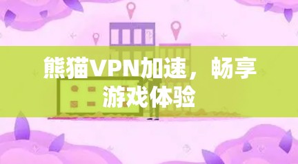 熊猫VPN加速,畅享游戏体验 熊猫VPN加速,畅享游戏体验